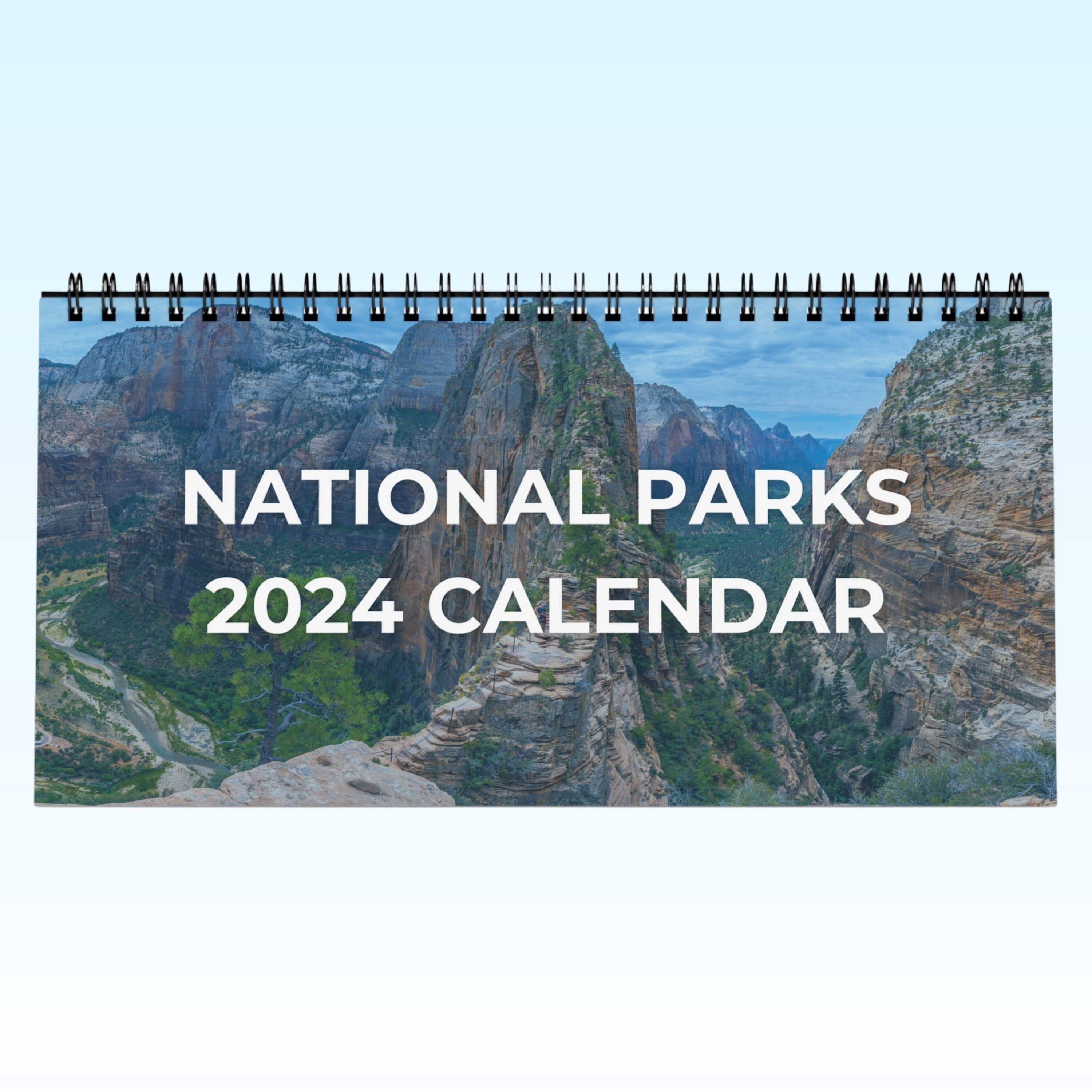 2024 National Parks Desk Calendar, Modern Coworker Gift, Cubical