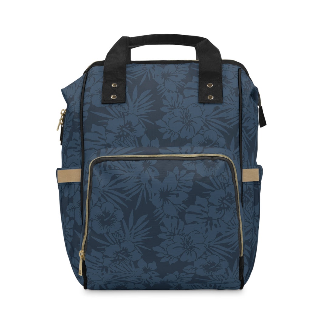 Hawaii Navy Multifunctional Diaper Backpack Etsy