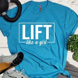 Aufzug wie ein Mädchen Shirt, Fitness Shirt, Gymnastik Shirt, Motivations Shirt, Papa Shirt, Mama Stong Frauen, positives Gewichtheben, Damen Tank Top