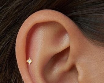 Tiny Stud Earrings • Cz Stud Earrings • Tiny dainty earrings • Tiny gold studs