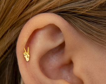 Orecchini a perno minuscoli • Argento sterling 925 • Orecchini a perno piccoli • Orecchini delicati e minuscoli • Orecchini a perno in oro minuscoli • Orecchini per cartilagine