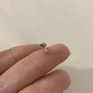 Tiny Stud Earrings • Cz Stud Earrings • Tiny dainty earrings • Tiny gold studs image 8