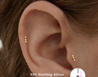 Fcebsty 7 Pairs 14K Gold Studs Earrings 925 Sterling Silver Post Fcebsty 7 Pairs 14K Gold Studs Earrings 925 Sterling Silver Post