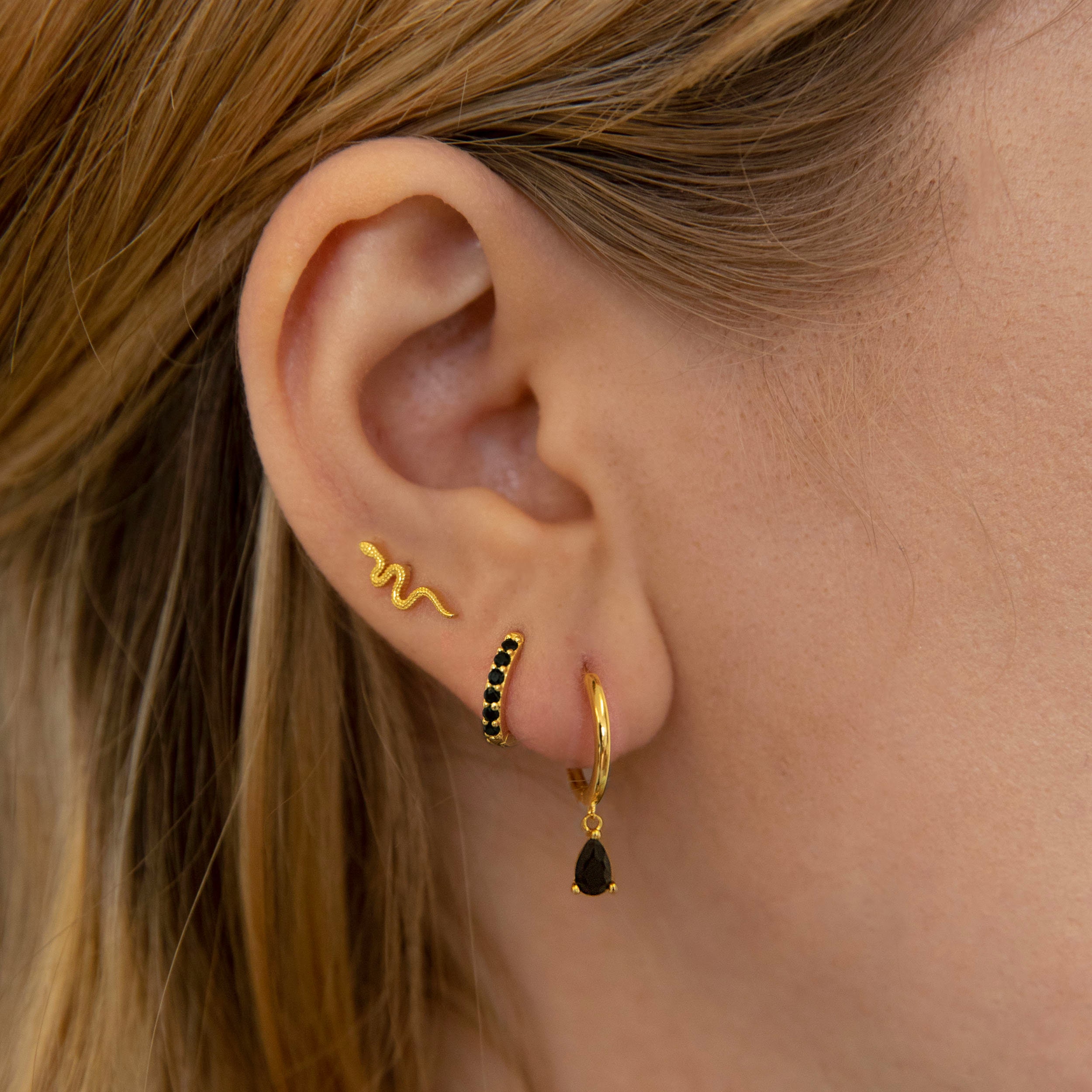 [BLACKMUSE] 925silver☆Color epoxy mini hoops Earrings MINI HOOPS in Black – Love Ko Jewelry