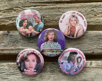 Dirty Dancing Button or Magnet Set: 80s Movie Party Favors