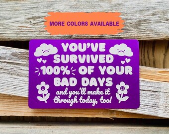 Pocket Hug: Engraved Aluminum Wallet Card - Pick Me Up Gift