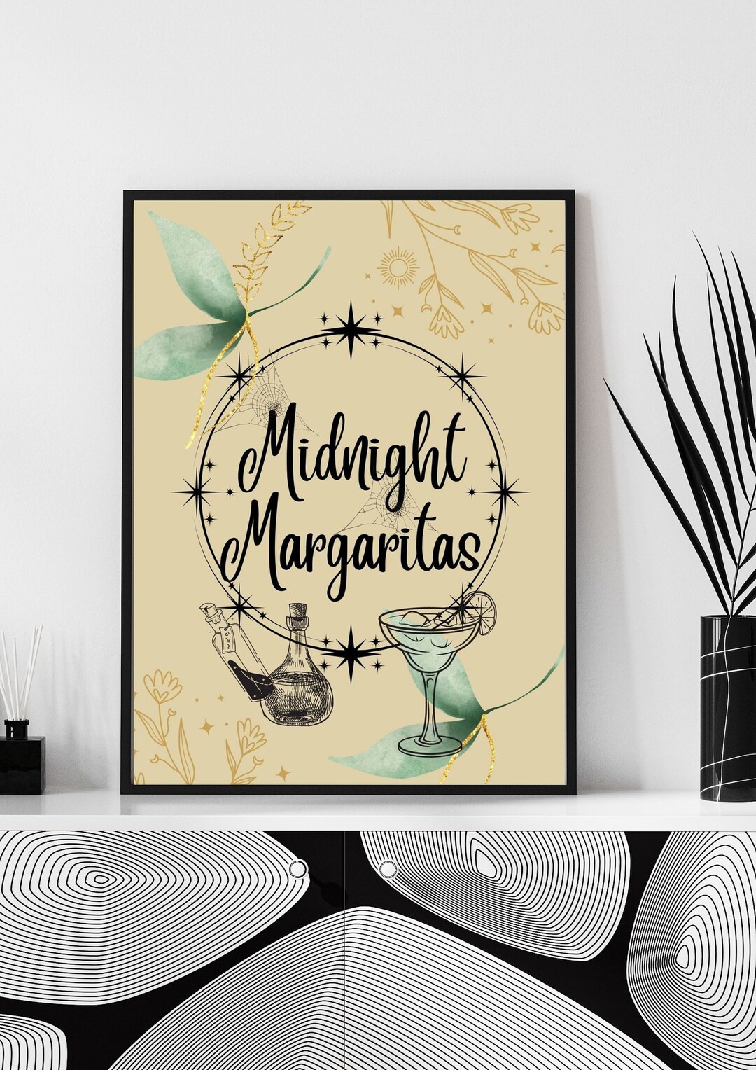 Digital Print Midnight Margaritas Practical Magic Quote Wall Etsy