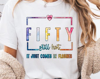 Funny 50th Birthday Tee, Vintage 1976 Shirt, 50th Birthday Shirt, 50th Birthday Gift for Women, Retro 1976 T Shirt, 1976 Birthday Shirt