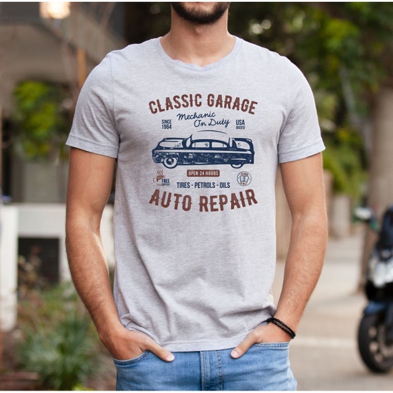 Garage King Men Boys Mechanic Funny Cool Car Lover Gift T-Shirt Garage King Men Boys Mechanic Funny Cool Car Lover Gift T-Shirt