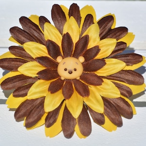 Winnie the Pooh Inspired Hair Flowers, Hair Accessories
