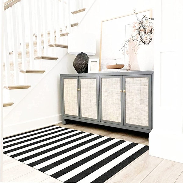 Striped Rug Etsy