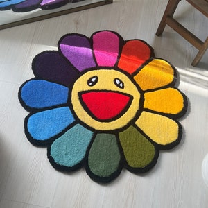 Takashi Murakami Sad Sunflower Rug