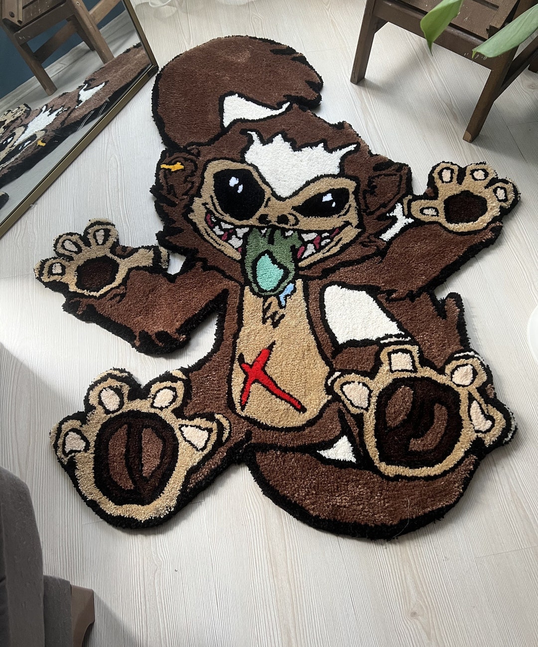 Monkey Tufted Rug Custom Tufted Rug Etsy