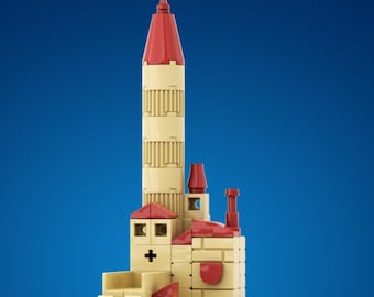 Lego Moc The Red Castle On The Hill