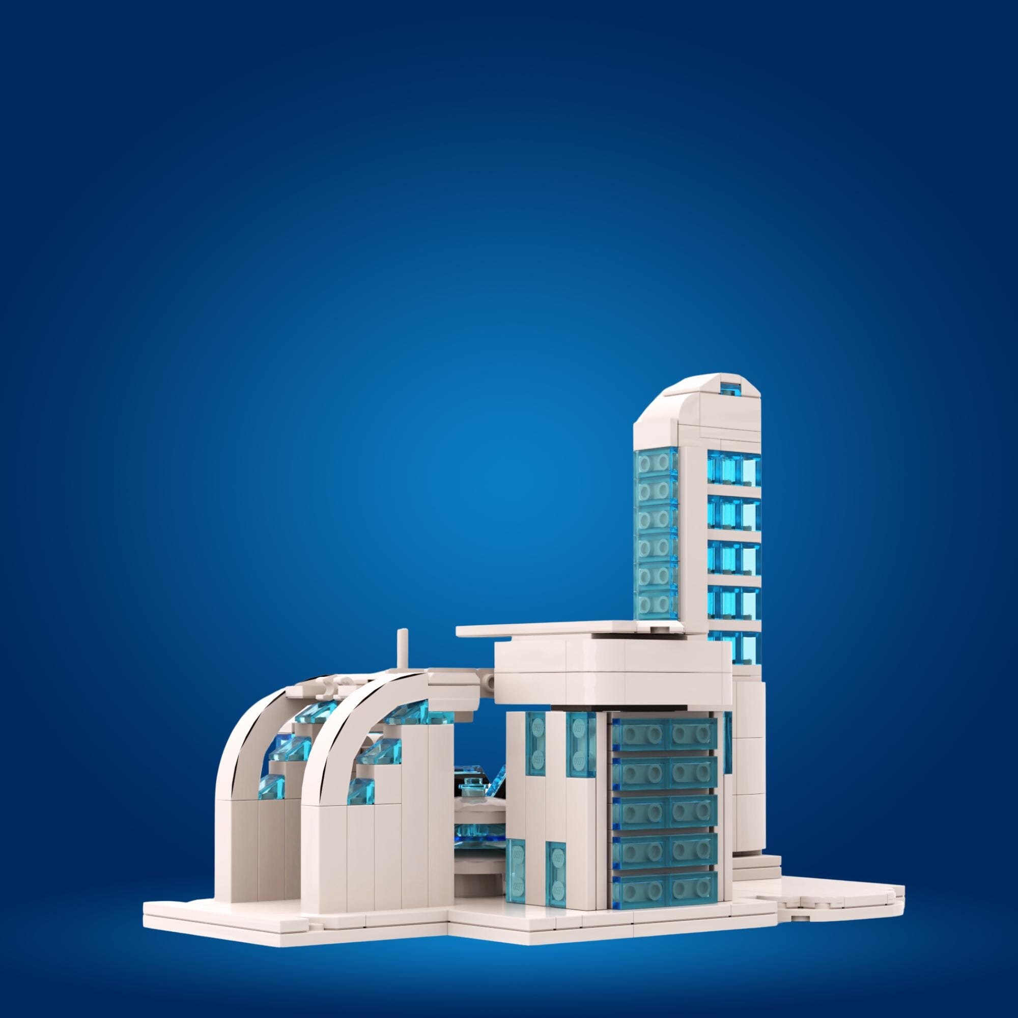 Lego moc "The Cold City" Futuristic Buildings