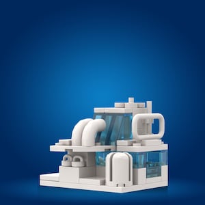 Lego moc &quot;The Cold Factory&quot; Futuristic Building