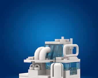 Lego moc &quot;The Cold Factory&quot; Futuristic Building