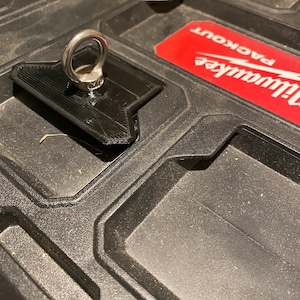 Milwaukee Packout Top mounted Tie Down - with or without eye hook