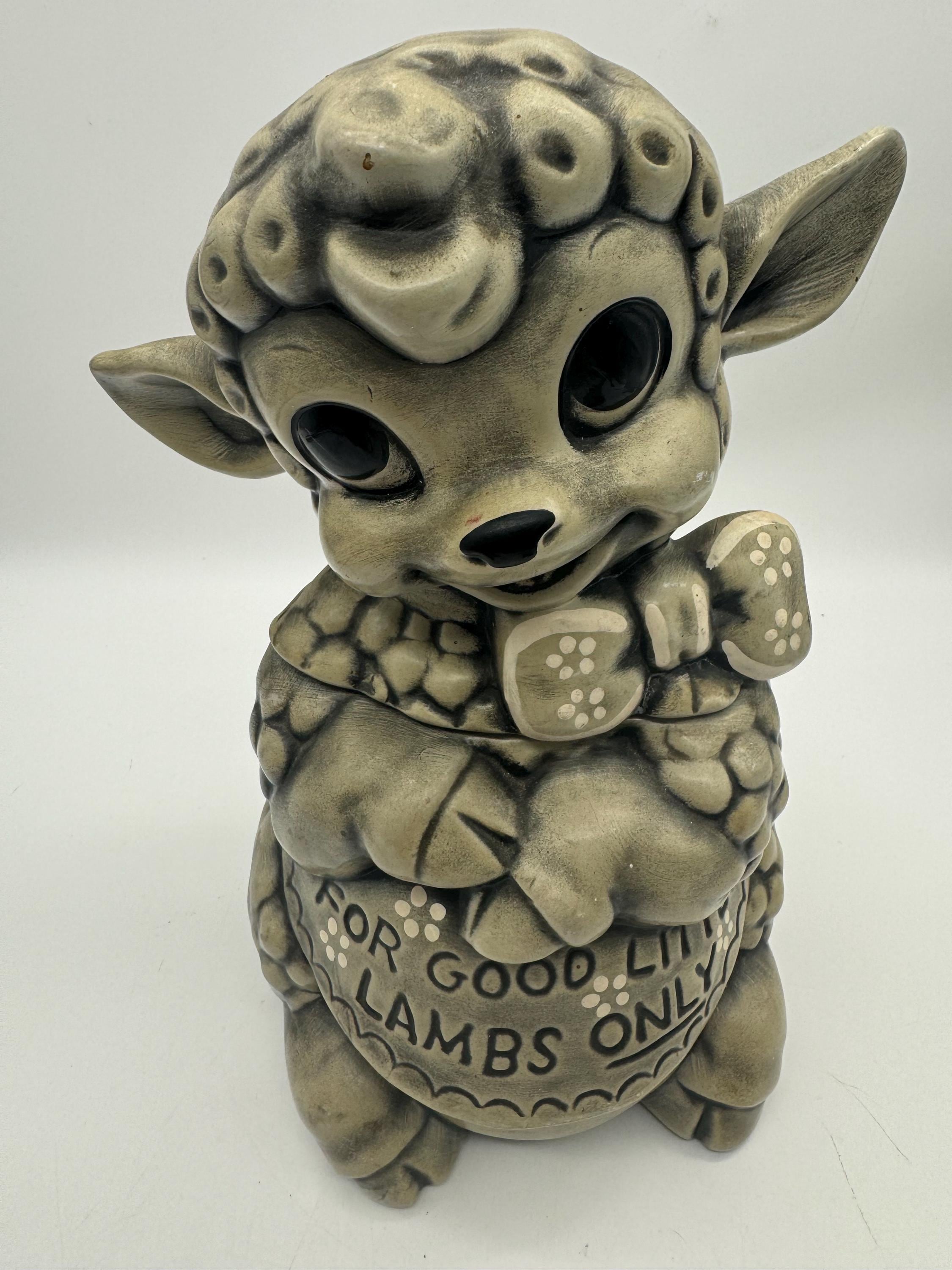 Vintage Cookie Jar for Good Little Lambs Only - Etsy