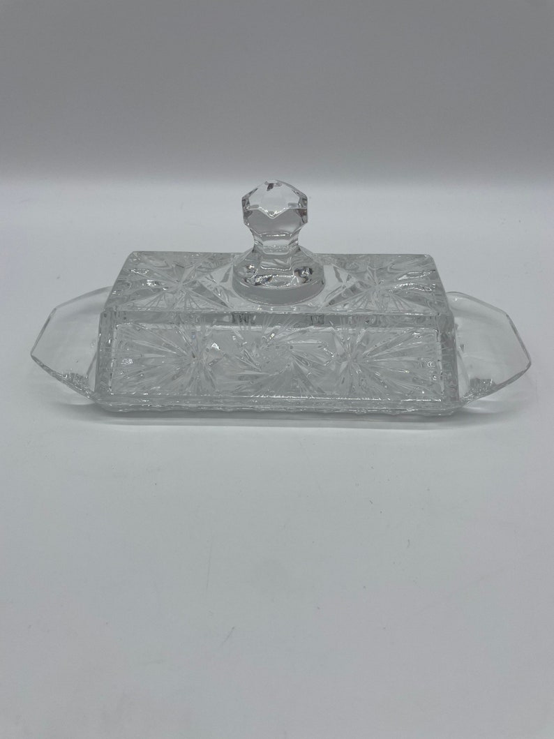 Eleanor Butter Dish by American Cut Glass Company Etsy