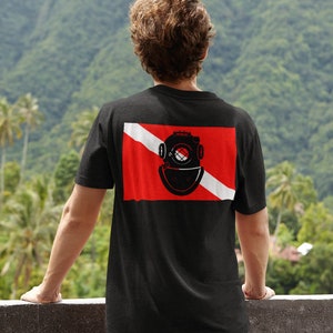 Camiseta de casco de buceo Camiseta de manga corta de jersey unisex