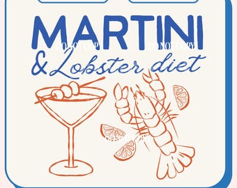 Verão png, Design moderno de verão, Sardinhas em lata, Pescador, PNG estético, PNG de lagosta, Design moderno de camisa, Cin Cin, Garota tomate verão, Martini
