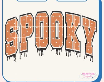 Spooky PNG, Spooky Polka dots,  Halloween Shirt Png, Retro Halloween Pumpkins Png (Digital Download)