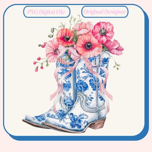 Chinoiserie, vaquera png, Toile De Jouy, flores azules png, Texas png, Hola png, verano occidental png, diseño de camiseta campestre, western png, country png