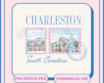 Charleston South Carolina PNG, ästhetisches Reisedesign (digitale Datei)