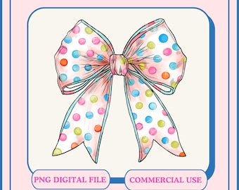Clown Bow Graphic, Funny Coquette Design (PNG Digital File)