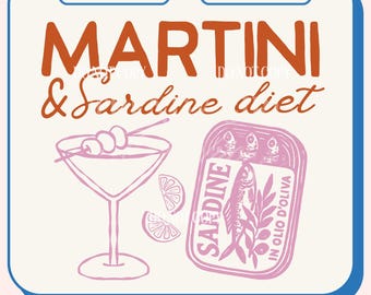 Verão png, Design moderno de verão, Sardinhas em lata, Pescador, PNG estético, PNG de lagosta, Design moderno de camisa, Cin Cin, Garota tomate verão, Martini