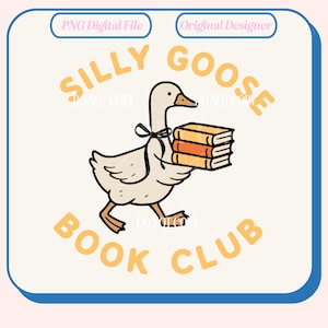 Club del libro dell'oca sciocca, maglietta PNG dell'oca sciocca in libertà, oca png, amante dei libri png, libro png, cowboy oca SVG, oca divertente, umorismo per adulti png