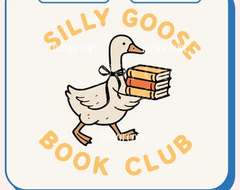 Clube do Livro Ganso Bobo PNG, Desenho de Ganso Engraçado (Arquivo Digital)