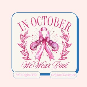 Cancro al seno PNG, Coquette, download design sublimato, Cancro al seno png, Consapevolezza del cancro png, download di disegni sublimati