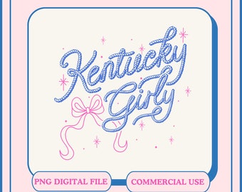 Kentucky Girly Cowgirl PNG, Western Design (Digital Download)