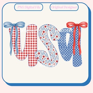 Coquette USA PNG, 4 juli, Shabby Chic (digital fil)