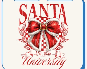 Coquette,Christmas png,Santa Bow png,Christmas designs,Christmas sublimation,Retro Holidays png,Holiday vibes png,Girly Christmas