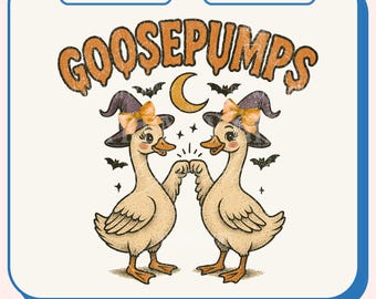Halloween png, Spooky Goosey, GoosePumps, Halloween Goose, Goose png, Honkus Ponkus, Spooky Mama png, Retro Halloween png, Temporada de abóbora png
