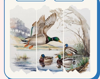 Vintage Duck PNG,Mallard duck png,Hunting png,Hunting Season png,Duck png,Mallard Duck Clipart,Duck Sublimation,Flying Ducks Hunting