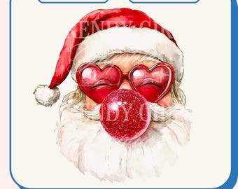 Vintage Santa,Coquette,Christmas png,Christmas designs,Christmas sublimation,Trending png,Retro Holidays png,Pink Christmas,Girly Christmas