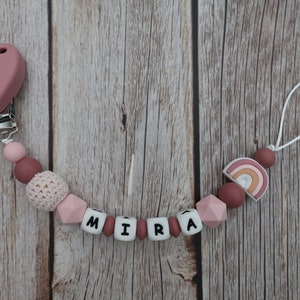 Pacifier chain with name girl