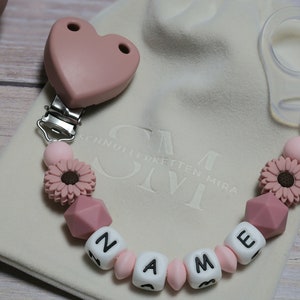 Pacifier chain with name girl