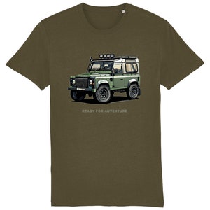 Land Rover Defender illustration premium quality t-shirt