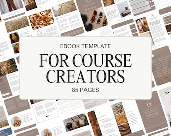 Course Creator Workbook Template | Canva Ebook | Digital Guide, Lead Magnet, Coach Workbook, Online Course PDF Template | Edit in Canva