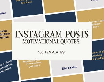 Motivational Instagram Post Templates | Canva Social Media Templates | Quotes for Instagram, Canva Template - Eloise