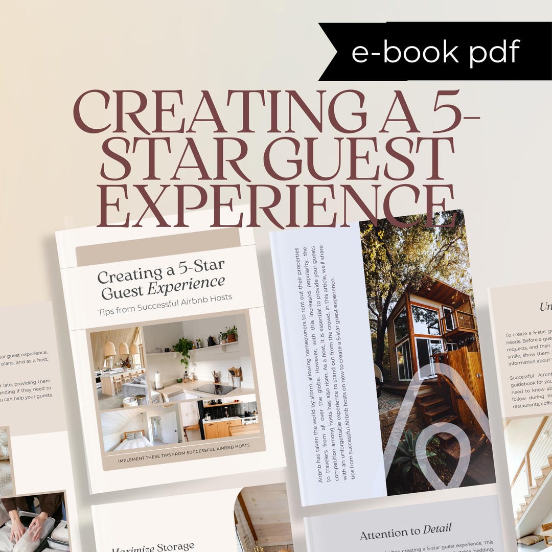 Airbnb Guide: Creating a 5-star Guest Experience, Airbnb Hosting Guide ...