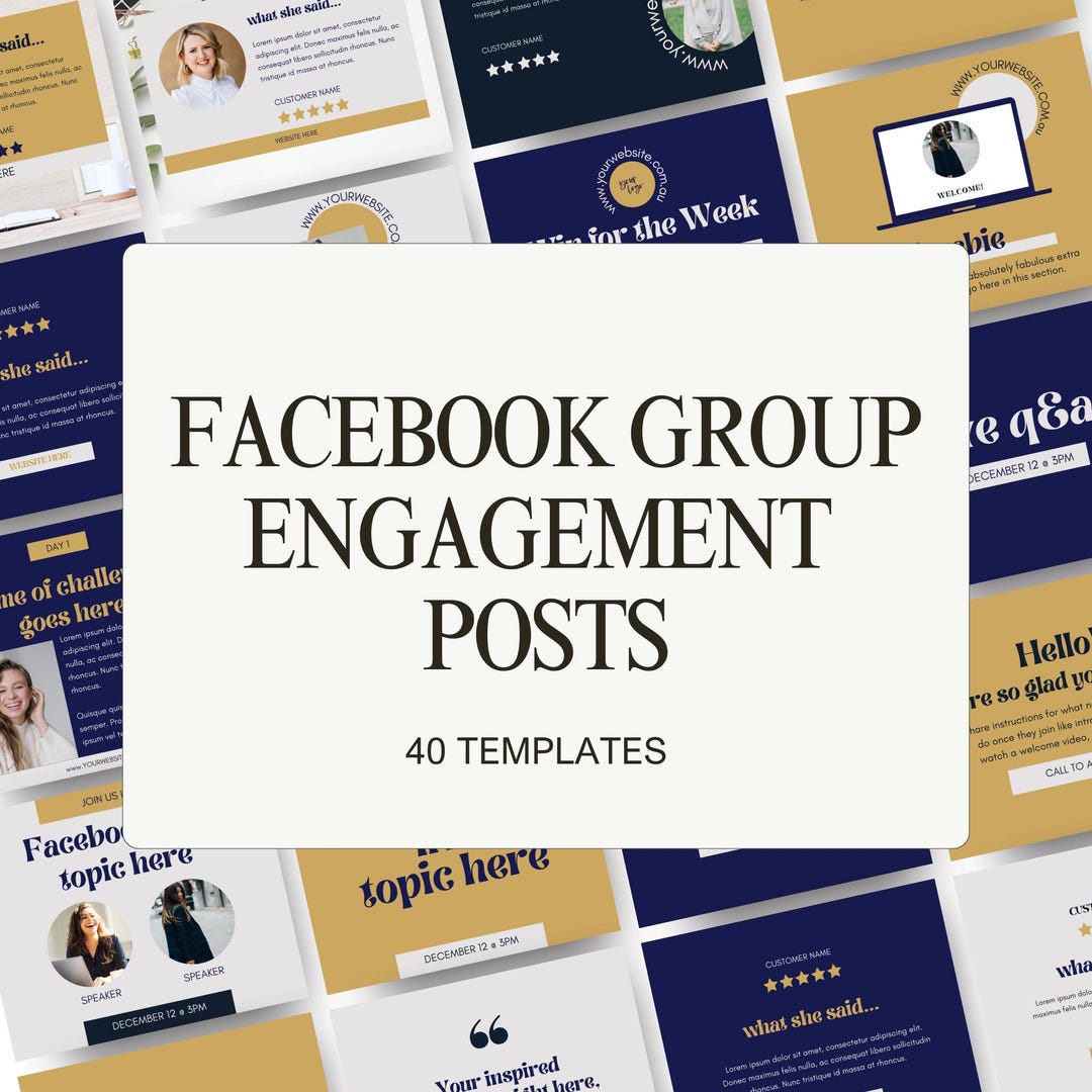Facebook Group Posts, Canva Templates for Facebook Group, Community ...