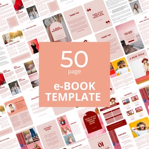 eBook template, Workbook Template, Editable ebook, Customisable ebook template, Canva ebook Template, Lead Magnet ebook template - PHOEBE