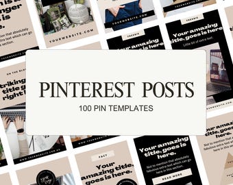 Pinterest Post Templates, Canva Templates for Pinterest, Pinterest Pins, Social Media Posts, Business Marketing