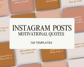 Motivational Instagram Post Templates | Editable Canva Social Media Templates | Quotes for Instagram - Elena